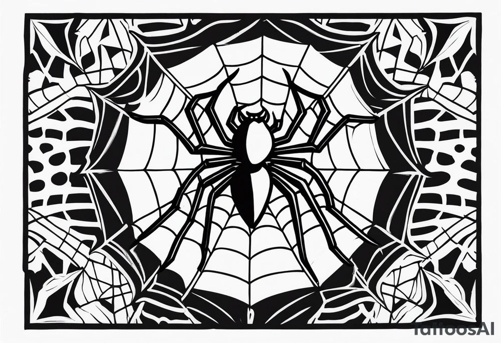 aranha old school tattoo idea