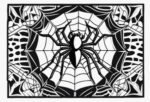 aranha old school tattoo idea