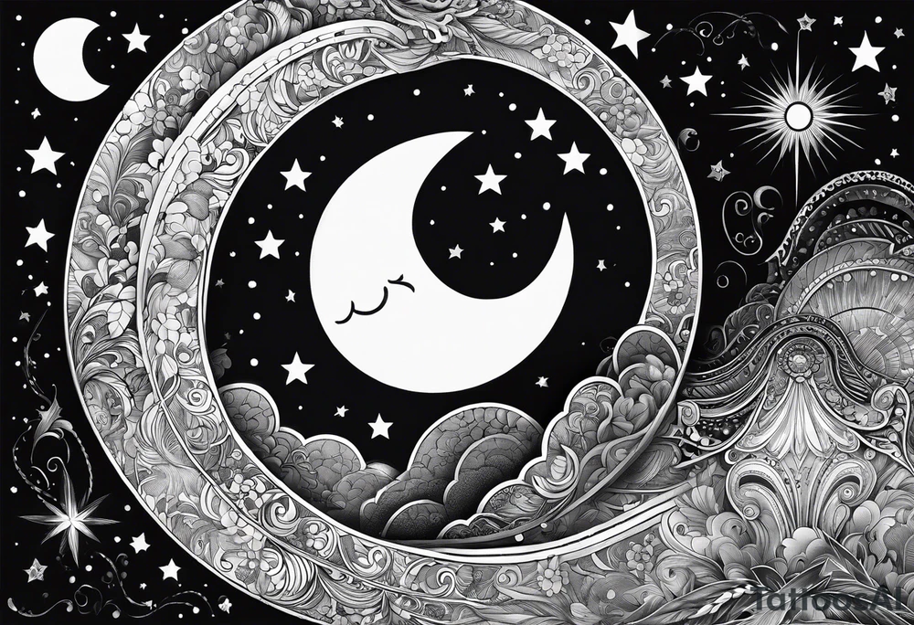 Goodnight moon and goodnight you, when you're all that I think about tattoo idea