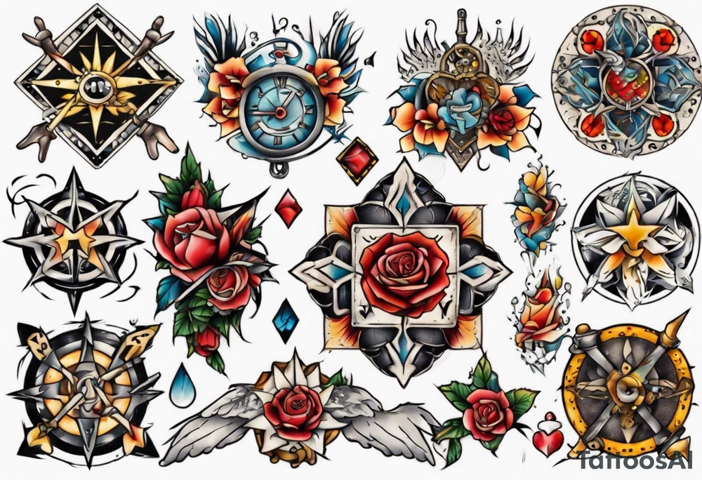 Patchwork Tattoo Style tattoo idea