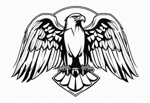 eagle Christian catholic for shoulder tattoo idea