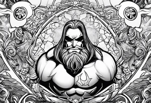 beachbum superhero tattoo idea