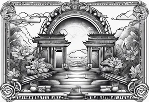 world travel tattoo idea