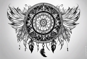 dream catcher tattoo idea