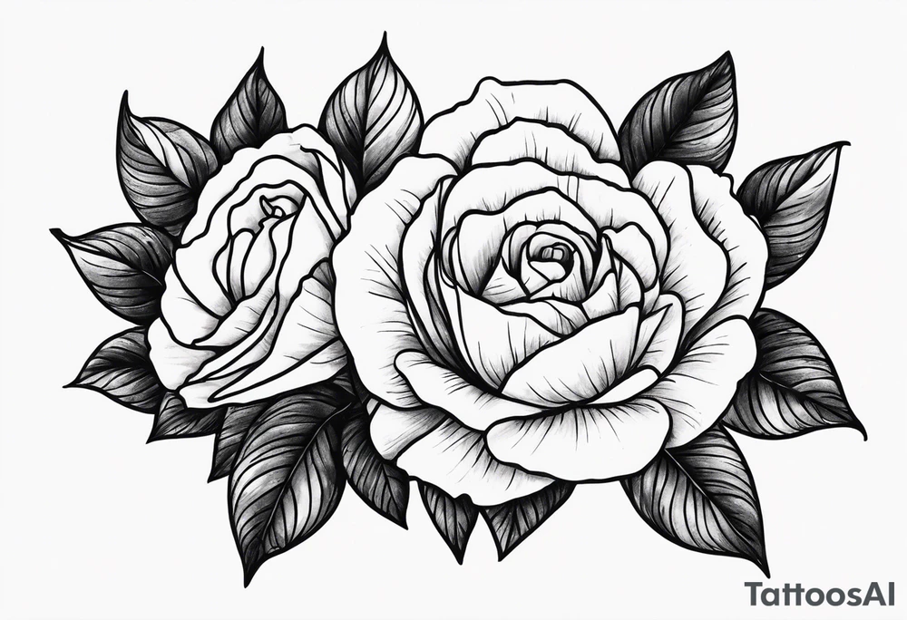 Zwei Rosen mit Leuchtturm tattoo idea