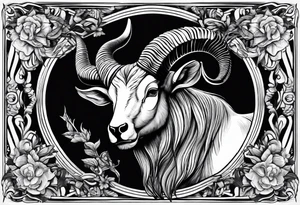 capricorn with a shotgun tattoo idea