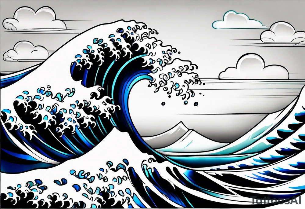 waves tattoo idea