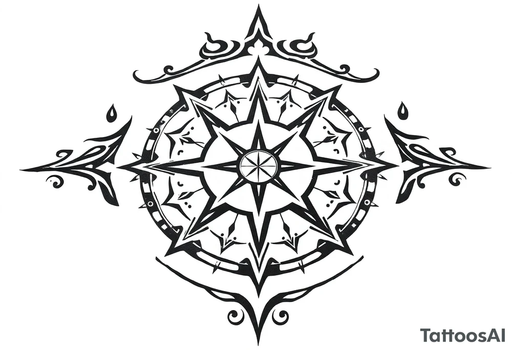 Sundial on the ground tattoo idea