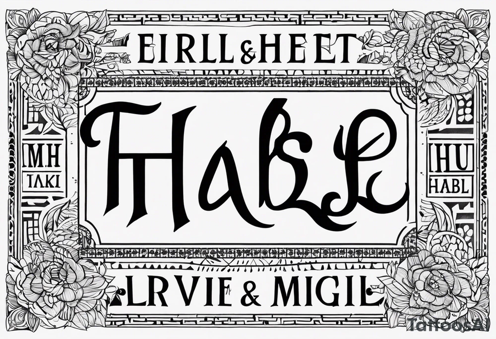 Tülay&habil tattoo idea