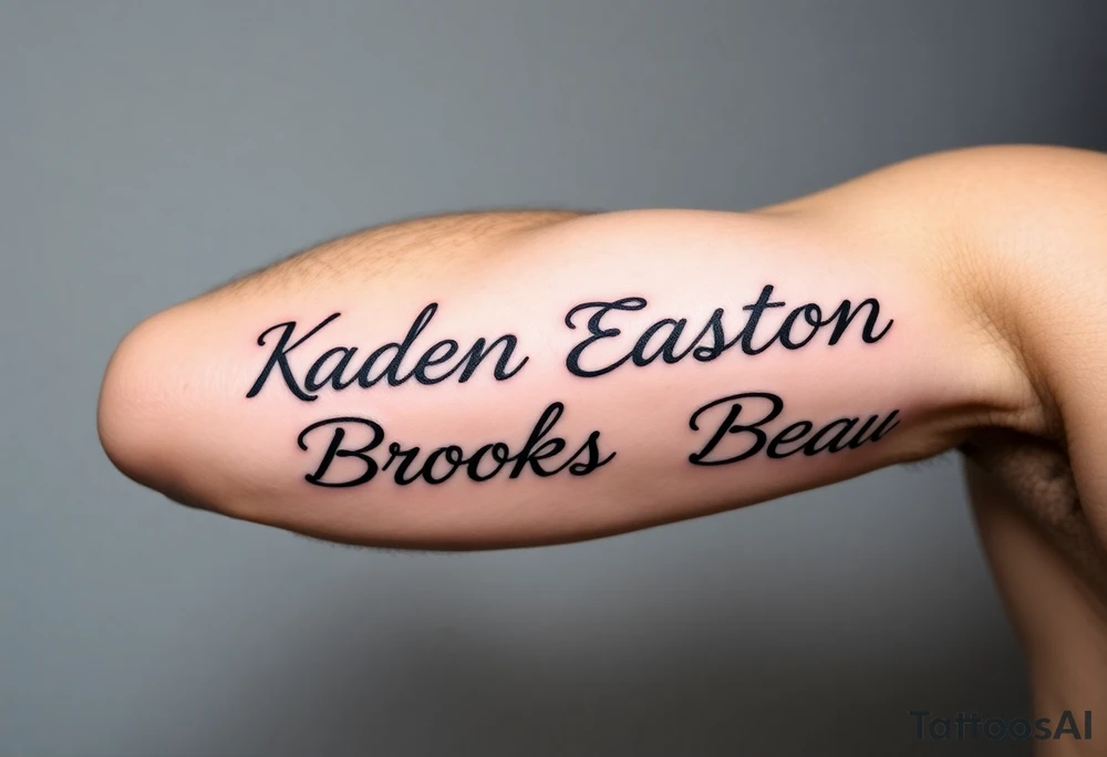 Kaden Easton Brooks Beau tattoo idea