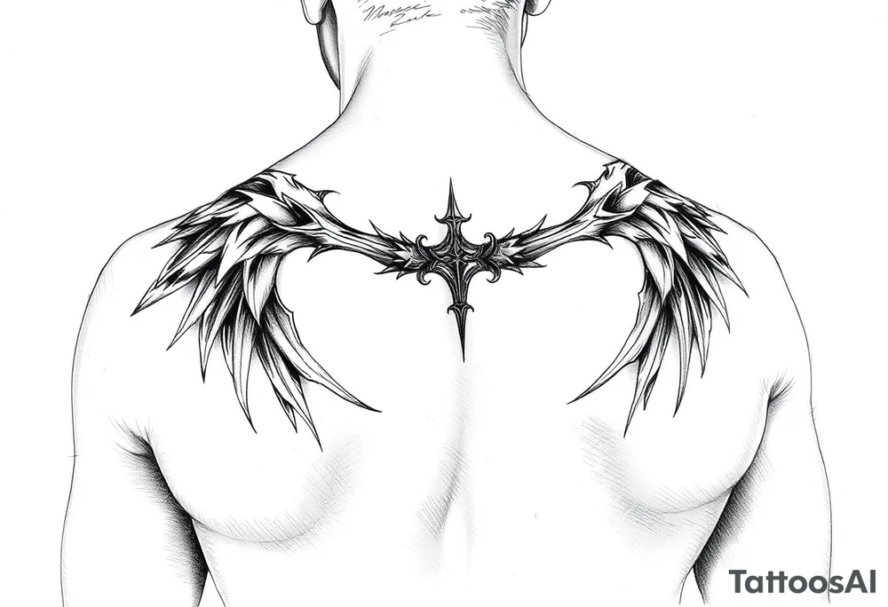 Goth and heavy metal arm 
sleeve tattoo idea