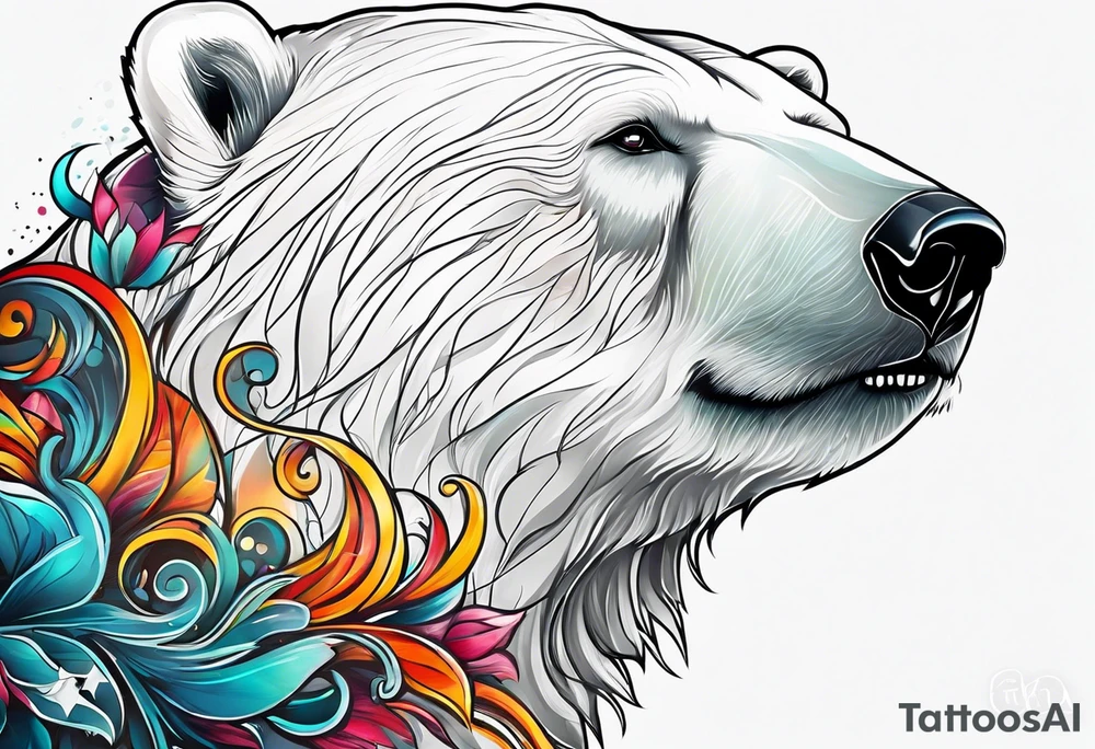 polar bear in italy tattoo idea