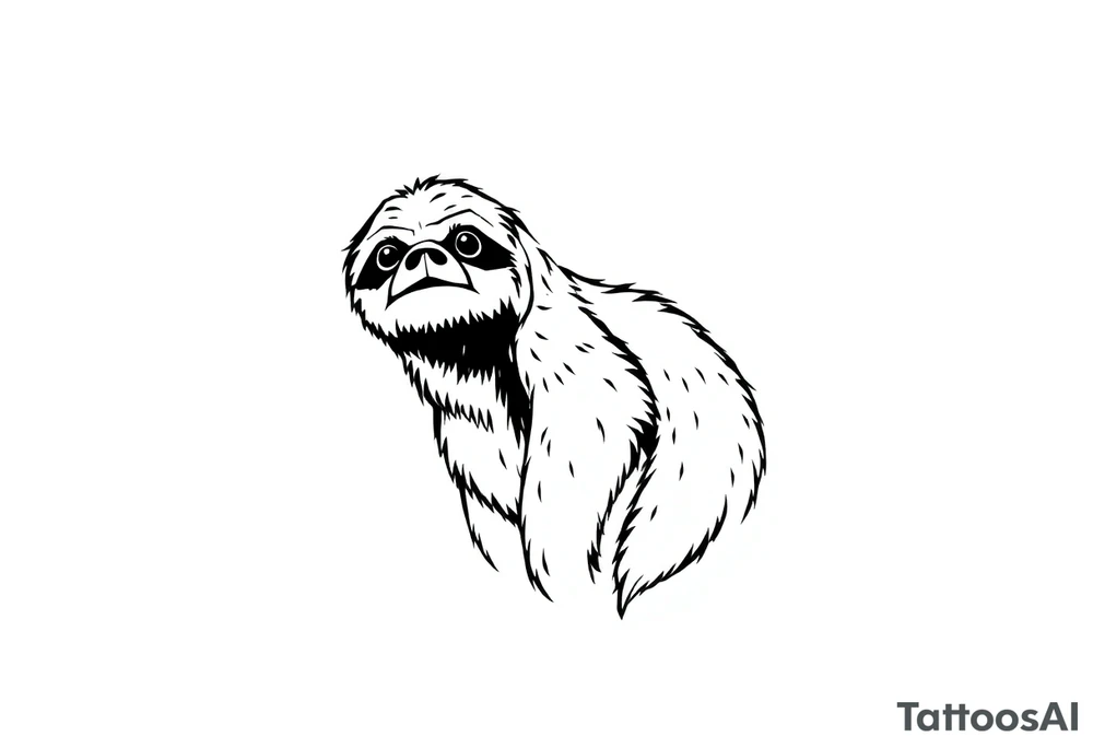 sloth tattoo idea