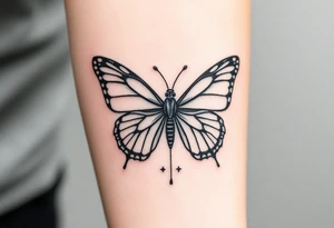 Rip autumn beloved wife butterfly's beach tattoo idea