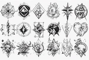 Friendship graph tattoo idea