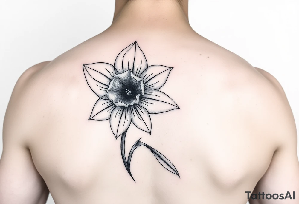 daffodil and the jonquil aquamarine tattoo idea