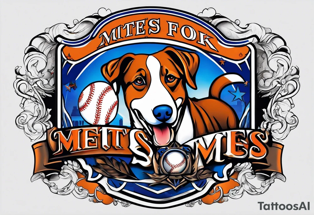 Dogs
New York Mets tattoo idea