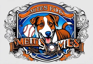 Dogs
New York Mets tattoo idea