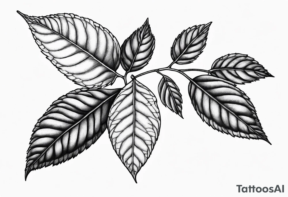 Rowan leaf tattoo idea