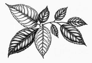 Rowan leaf tattoo idea