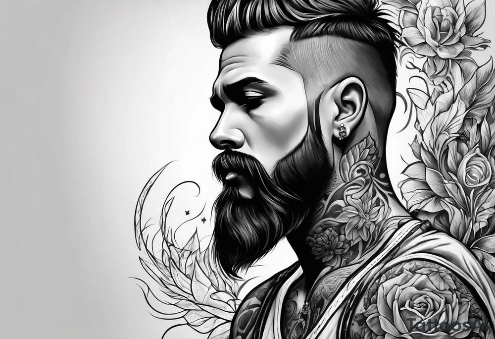 Lung cancer and father tattoo idea