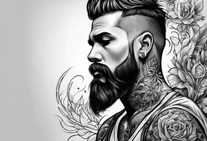 Lung cancer and father tattoo idea