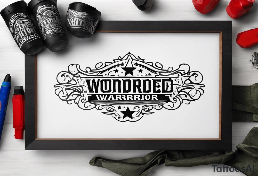 Wounded warrior tattoo idea