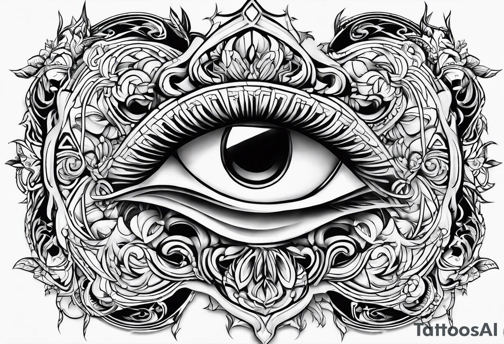 Cloak covering dagger tattoo idea