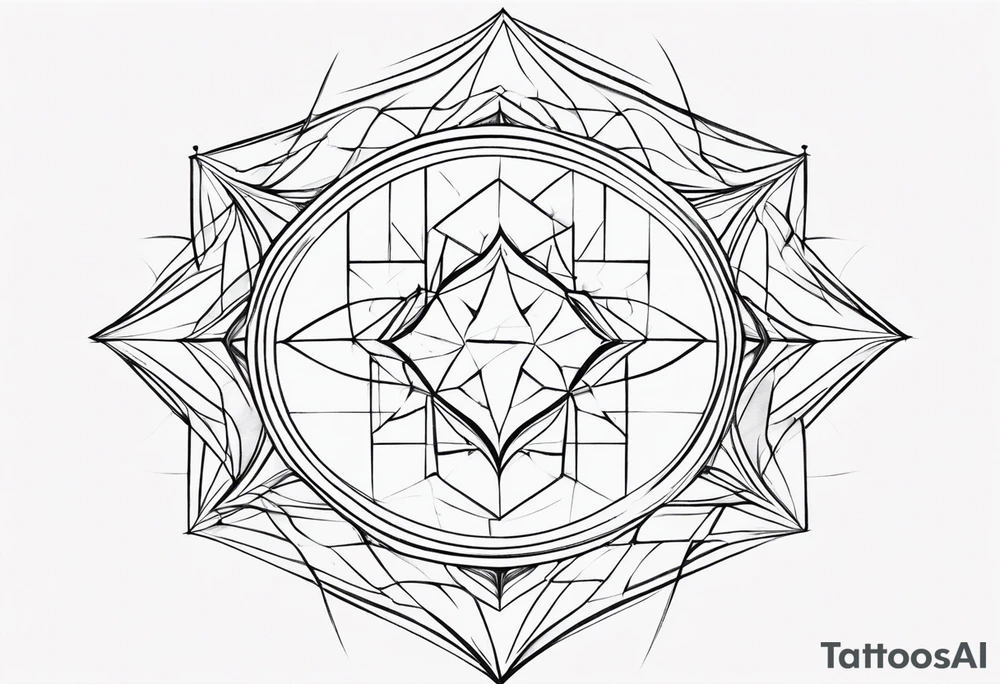 Fractal geometric centered and mirror each side tattoo idea Fractal geometric centered and mirror each side tattoo idea
