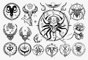 RKMSR, Punjab, cancer zodiac sign tattoo idea