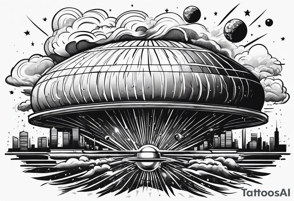 first atom bomb explosion tattoo idea