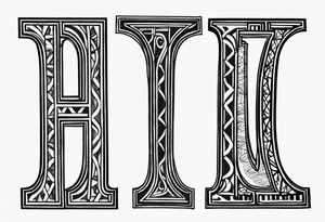 roman numeral January 1 1975 and February 4 969 tattoo idea