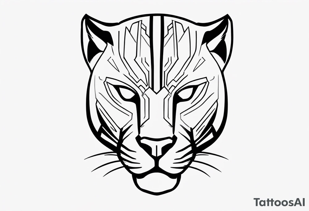 black panther tattoo idea