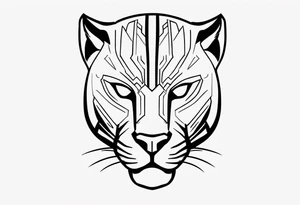 black panther tattoo idea