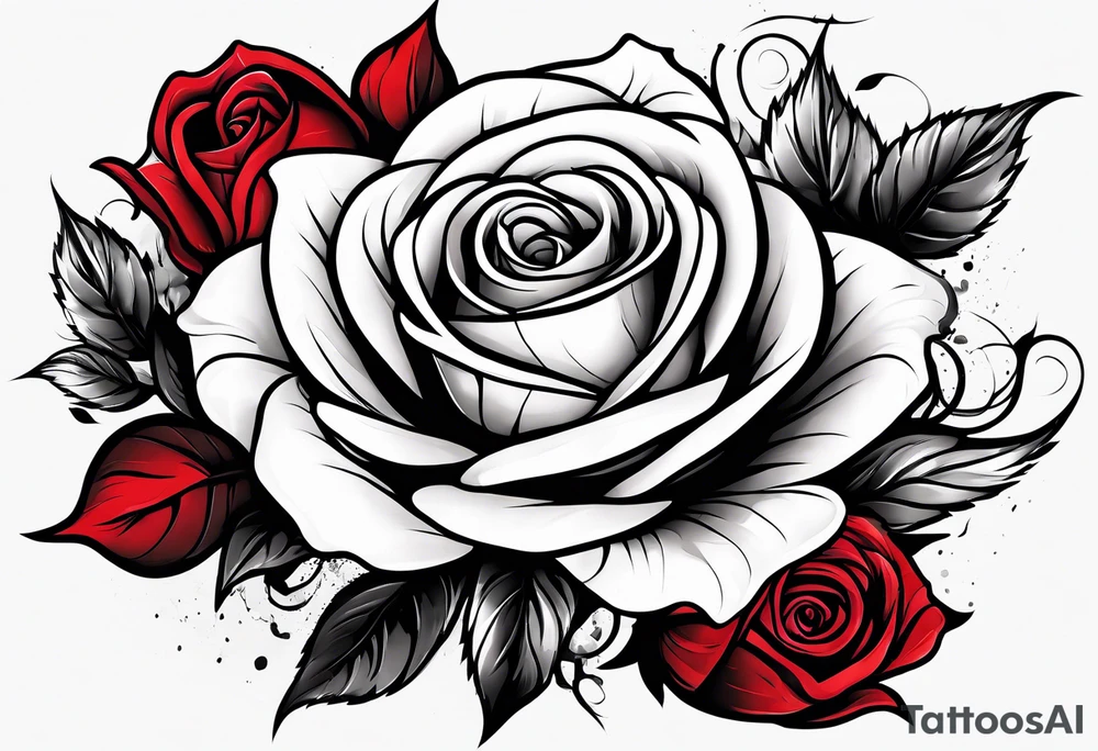 Rose,blood tattoo idea