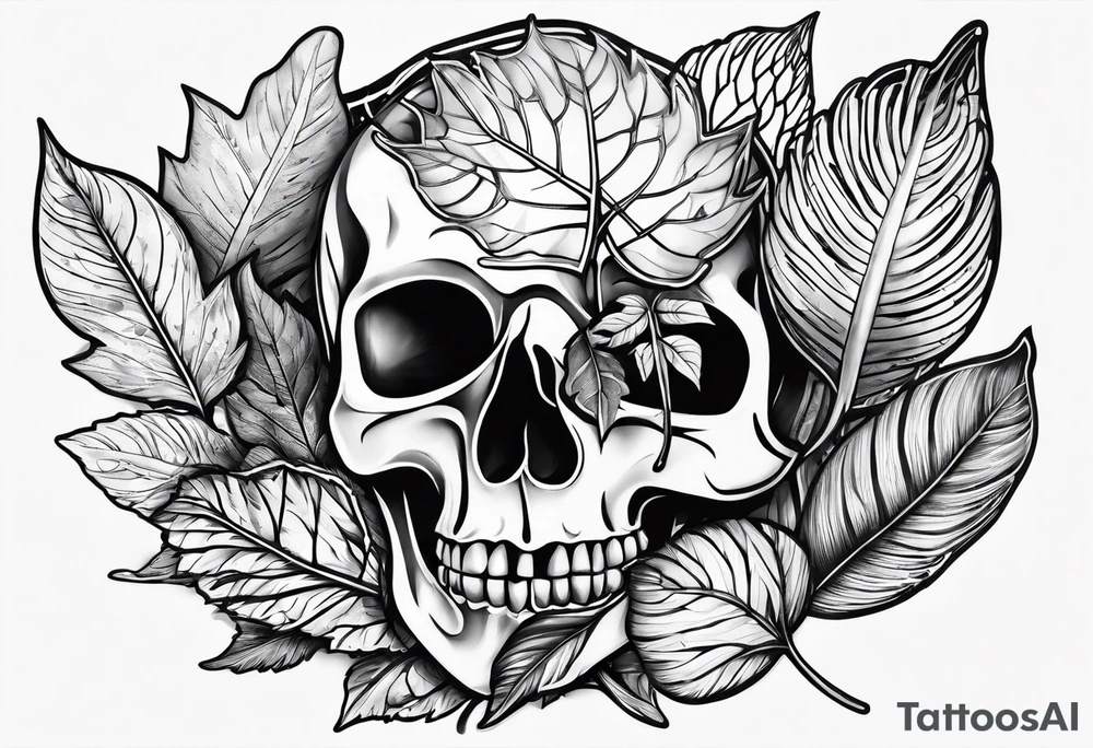 dead leaves floating tattoo idea