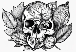 dead leaves floating tattoo idea