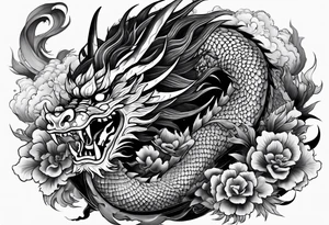 Kaido in dragon form tattoo idea