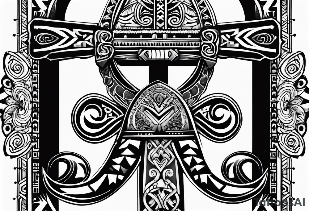 ankh, maori tattoo idea