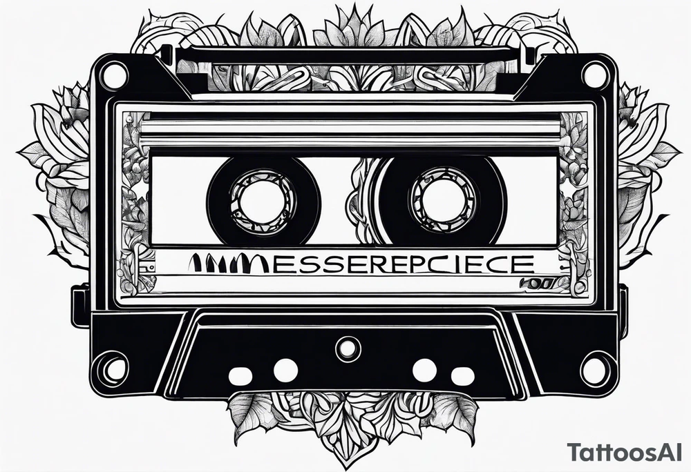 cassette tape tattoo idea