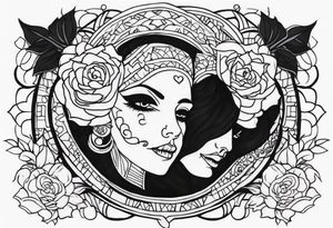 Dead parent dedication tattoo idea
