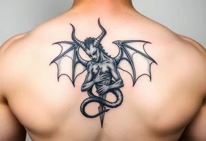 Devil protecting lillith tattoo idea