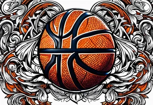 detroit city , basketball with 23 and virgo symbol tattoo idea