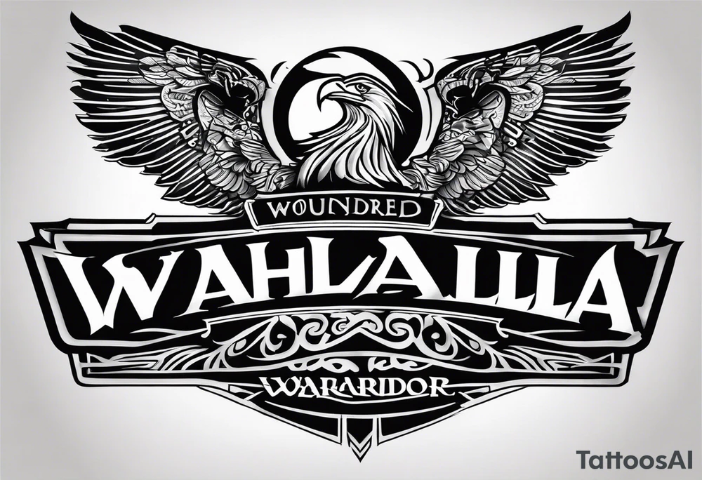 Wounded warrior valhalla tattoo idea