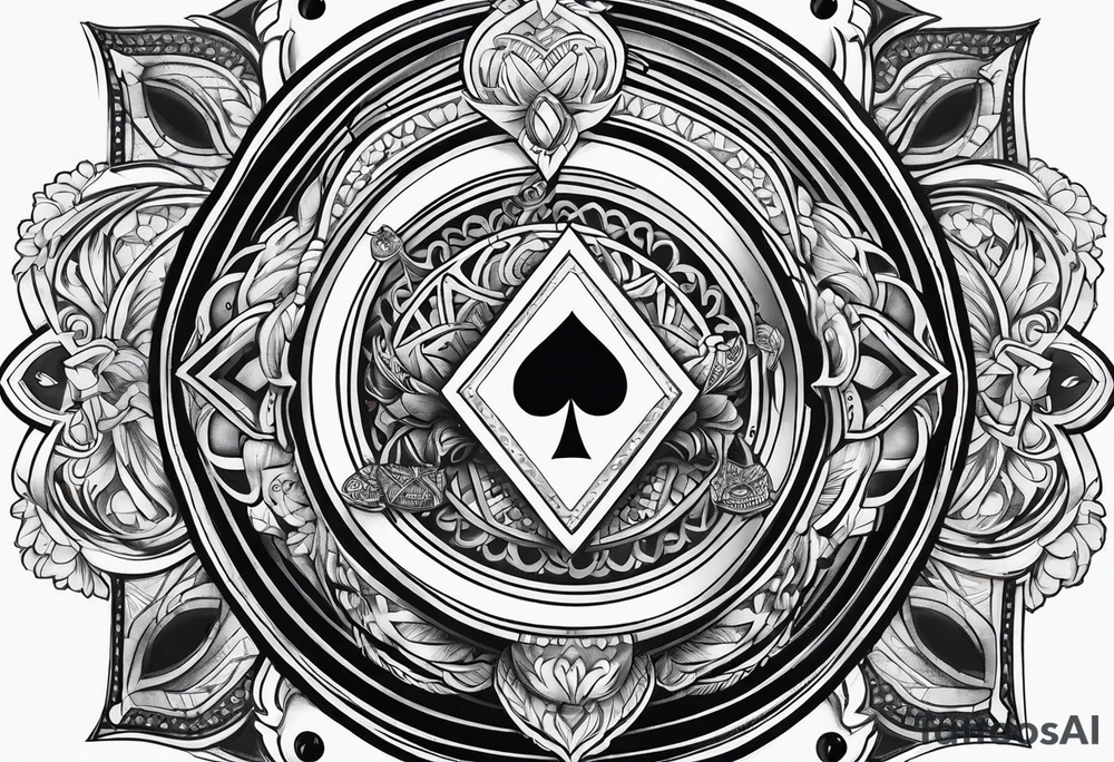 Carte de poker tattoo idea