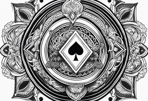 Carte de poker tattoo idea