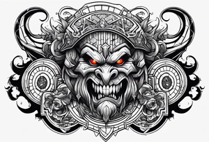 Harley Davidson ogre tattoo idea