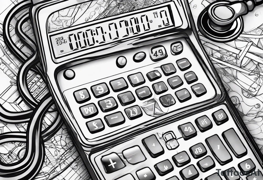 CALCULATOR
, STETHOSCOPE tattoo idea