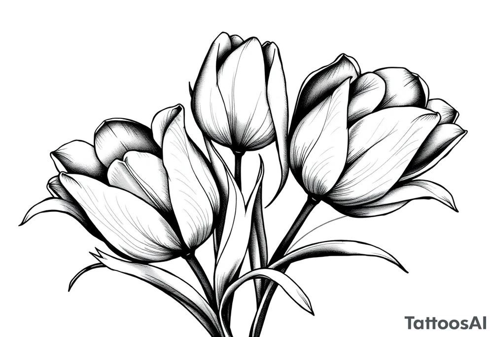 Dutch tulips tattoo idea