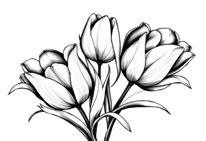 Dutch tulips tattoo idea